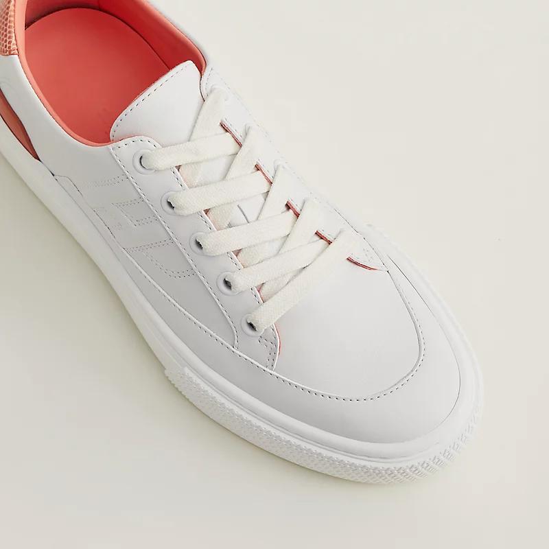 Giày Hermes Deep Sneaker Nữ Trắng Cam